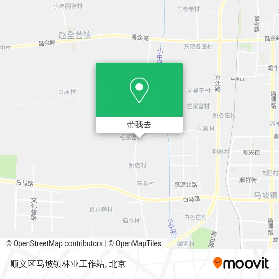 顺义区马坡镇林业工作站地图