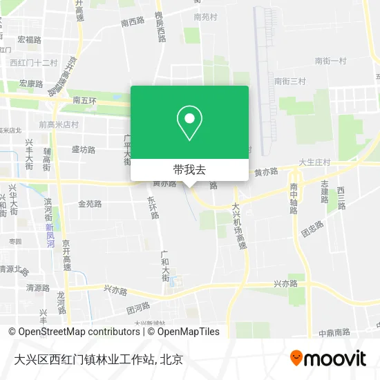 大兴区西红门镇林业工作站地图