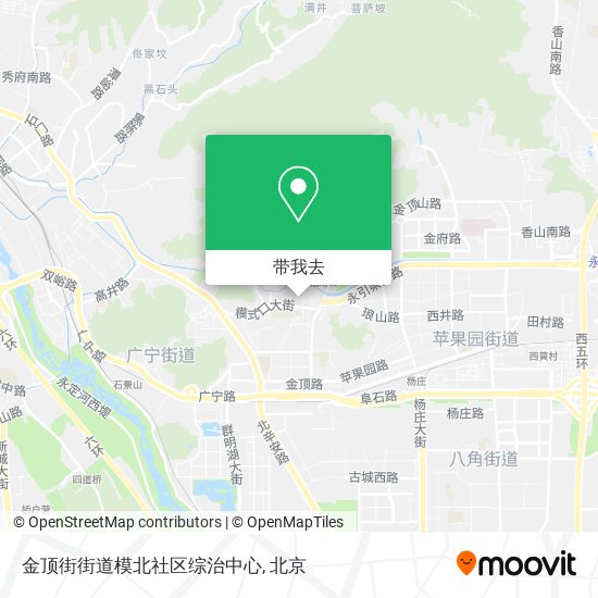金顶街街道模北社区综治中心地图