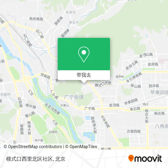 模式口西里北区社区地图