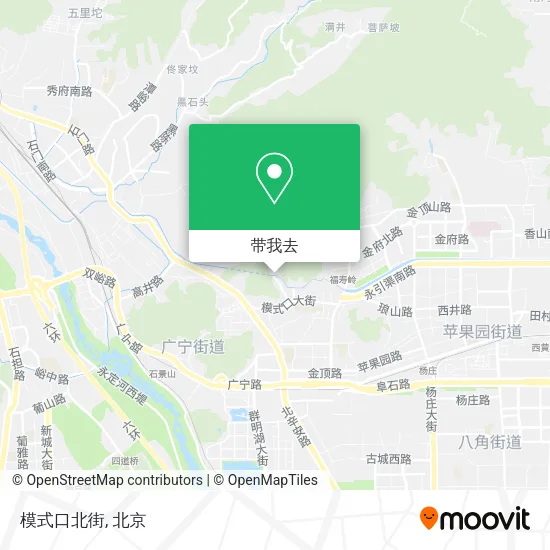 模式口北街地图