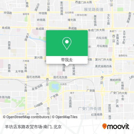 羊坊店东路农贸市场-南门地图