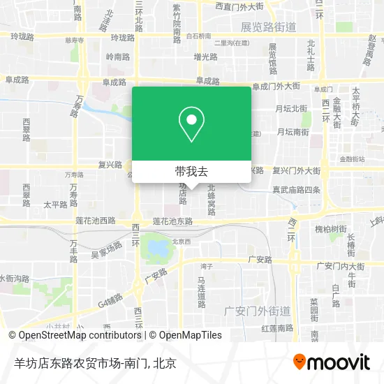 羊坊店东路农贸市场-南门地图