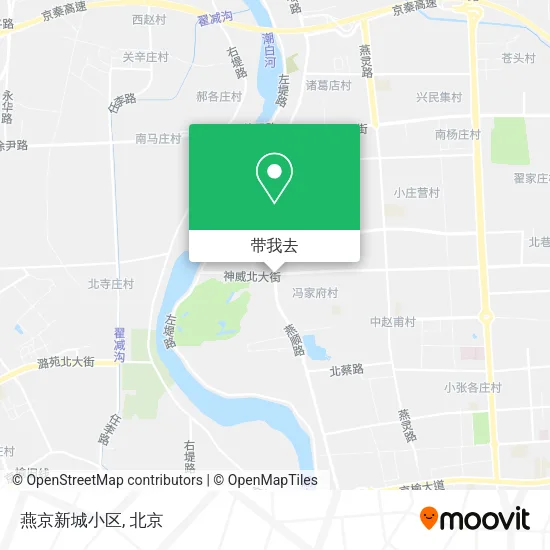 燕京新城小区地图