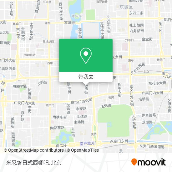 米忍箸日式西餐吧地图