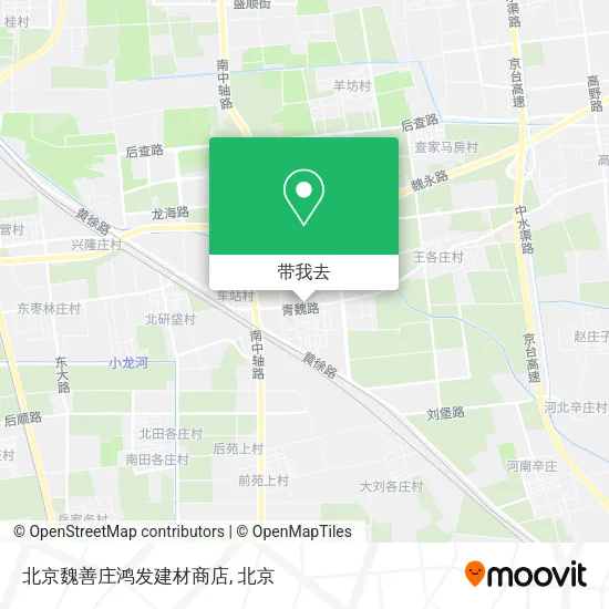北京魏善庄鸿发建材商店地图