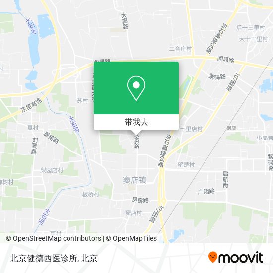 北京健德西医诊所地图
