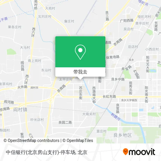 中信银行(北京房山支行)-停车场地图