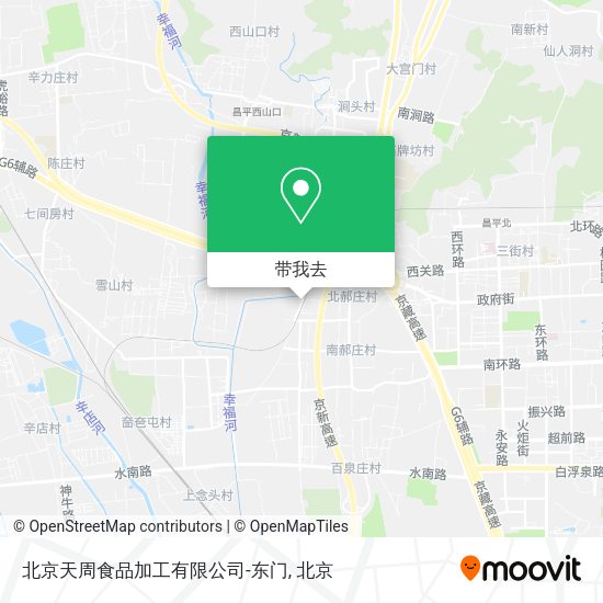 北京天周食品加工有限公司-东门地图