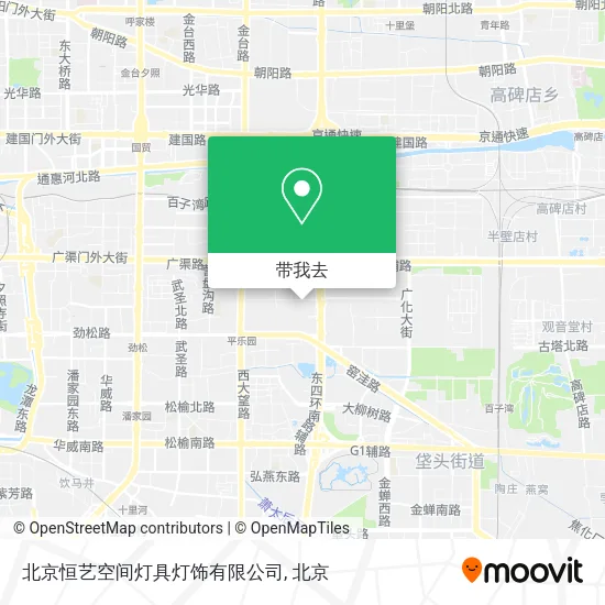 北京恒艺空间灯具灯饰有限公司地图