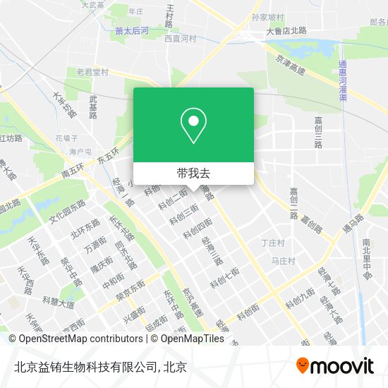 北京益铕生物科技有限公司地图