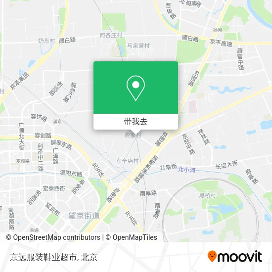 京远服装鞋业超市地图