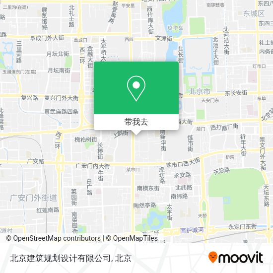北京建筑规划设计有限公司地图