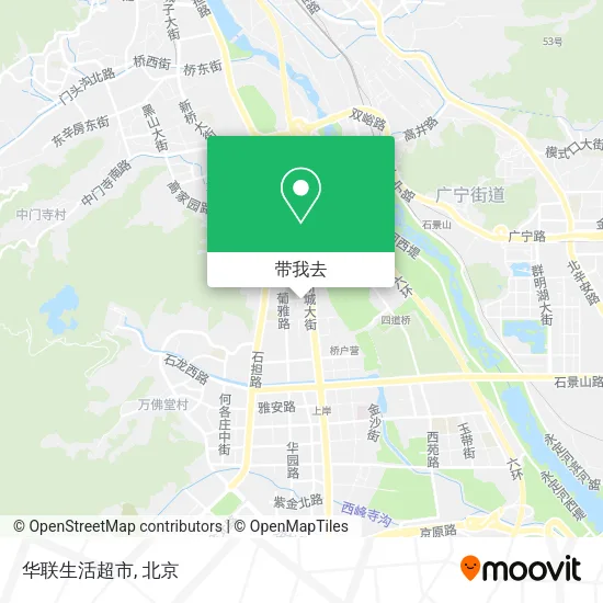 华联生活超市地图