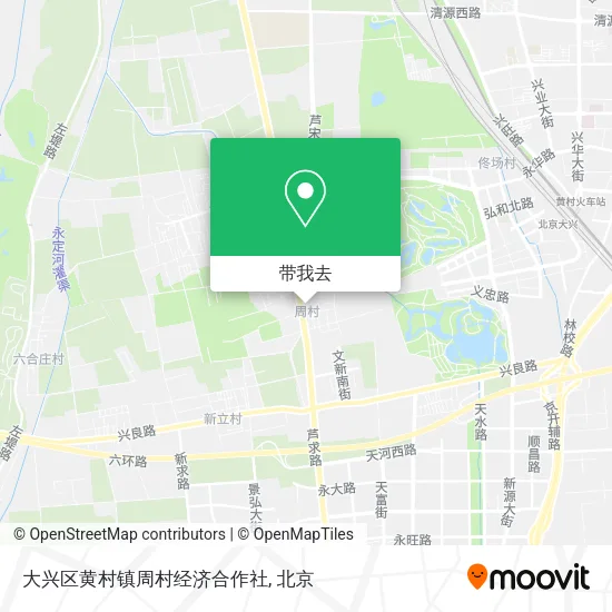 大兴区黄村镇周村经济合作社地图