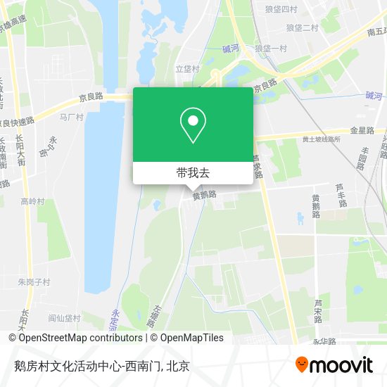 鹅房村文化活动中心-西南门地图