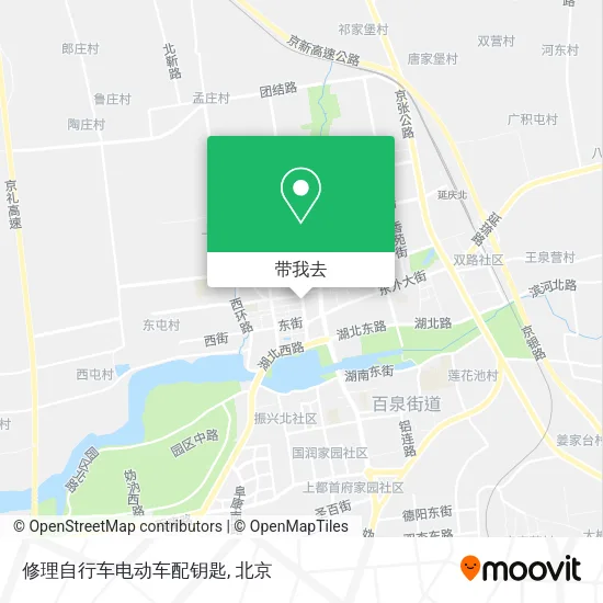 修理自行车电动车配钥匙地图