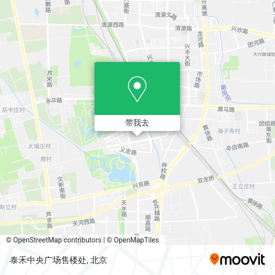 泰禾中央广场售楼处地图