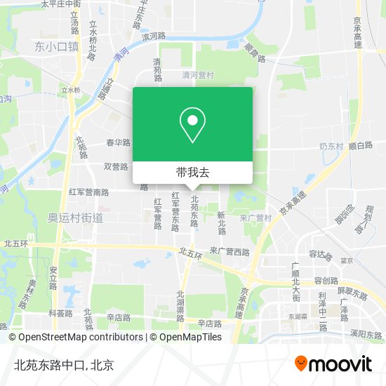 北苑东路中口地图