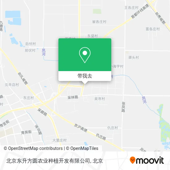 北京东升方圆农业种植开发有限公司地图