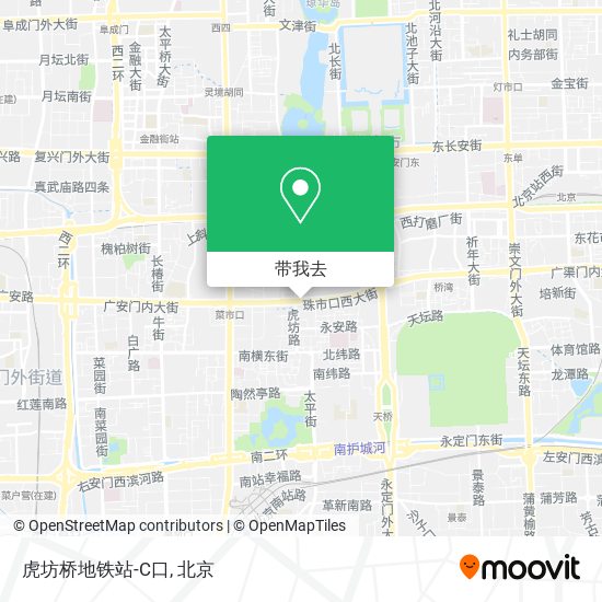 虎坊桥地铁站-C口地图