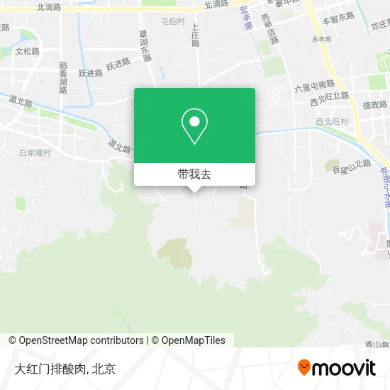 大红门排酸肉地图