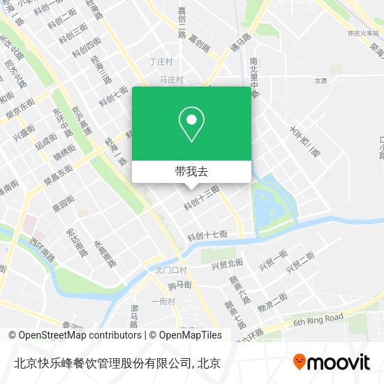 北京快乐峰餐饮管理股份有限公司地图