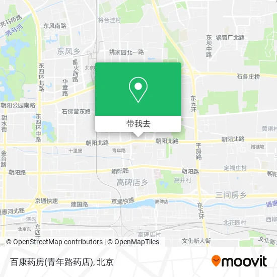 百康药房(青年路药店)地图
