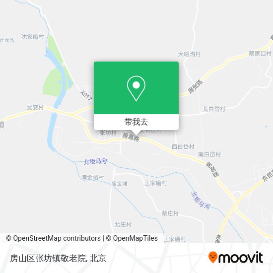 房山区张坊镇敬老院地图