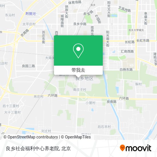 良乡社会福利中心养老院地图
