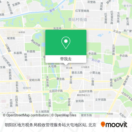 朝阳区地方税务局税收管理服务站大屯地区站地图