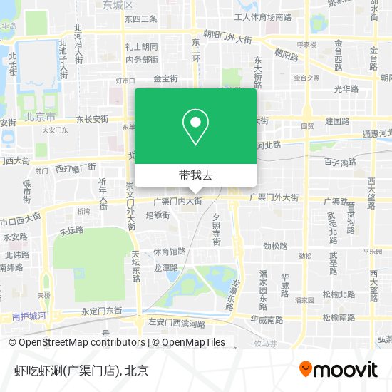 虾吃虾涮(广渠门店)地图