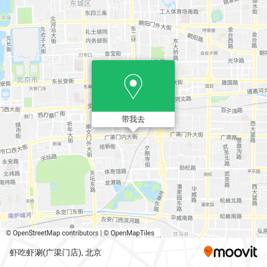 虾吃虾涮(广渠门店)地图