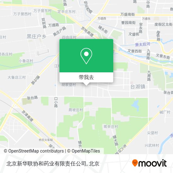 北京新华联协和药业有限责任公司地图