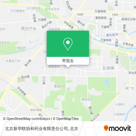 北京新华联协和药业有限责任公司地图