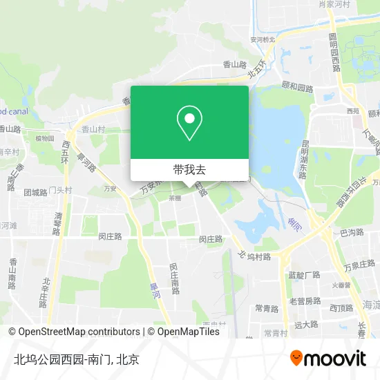 北坞公园西园-南门地图