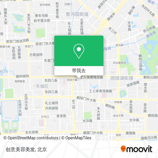 创意美容美发地图