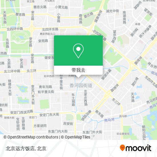 北京远方饭店地图