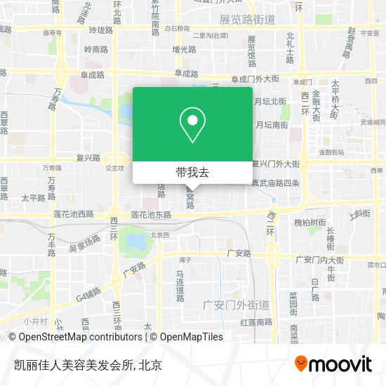 凯丽佳人美容美发会所地图