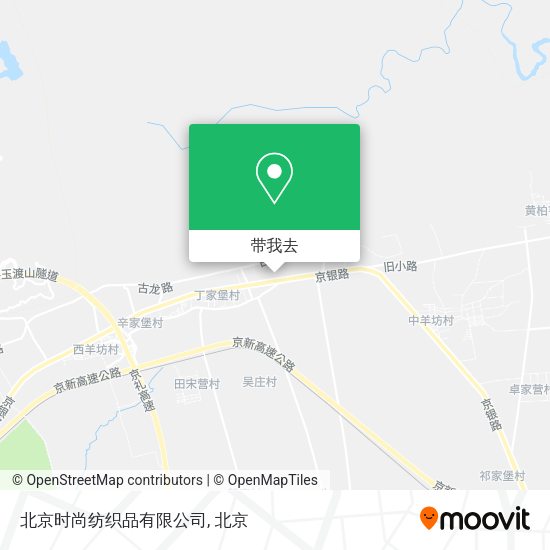 北京时尚纺织品有限公司地图