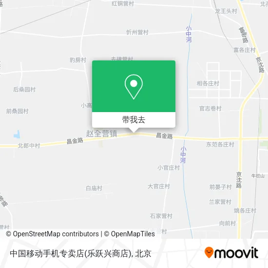 中国移动手机专卖店(乐跃兴商店)地图