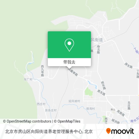 北京市房山区向阳街道养老管理服务中心地图