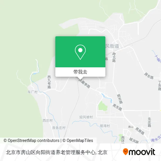 北京市房山区向阳街道养老管理服务中心地图