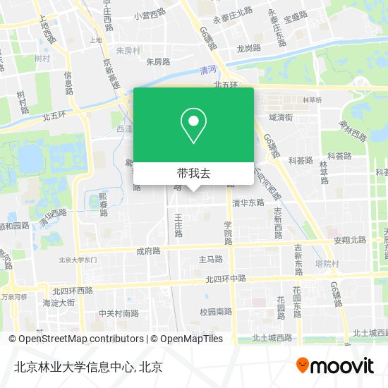 北京林业大学信息中心地图