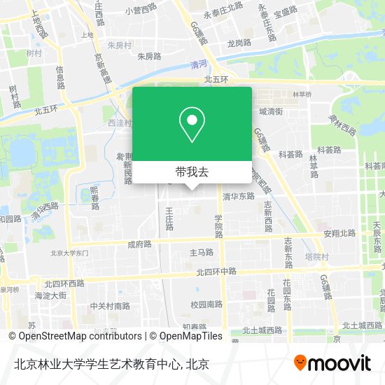 北京林业大学学生艺术教育中心地图