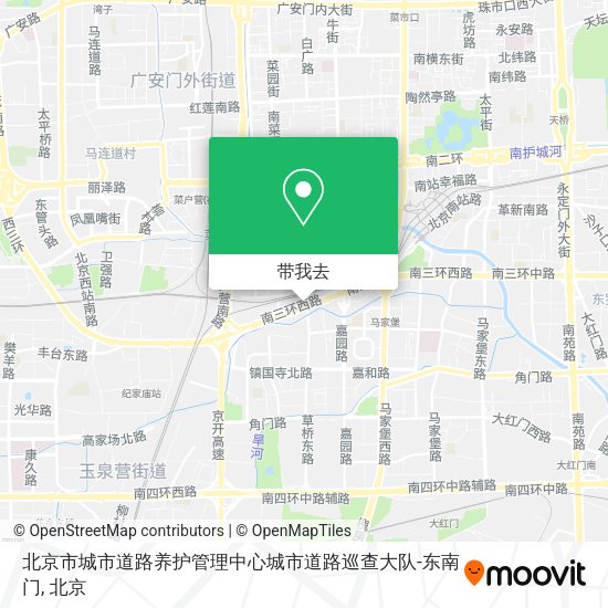 北京市城市道路养护管理中心城市道路巡查大队-东南门地图