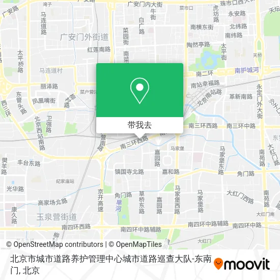 北京市城市道路养护管理中心城市道路巡查大队-东南门地图