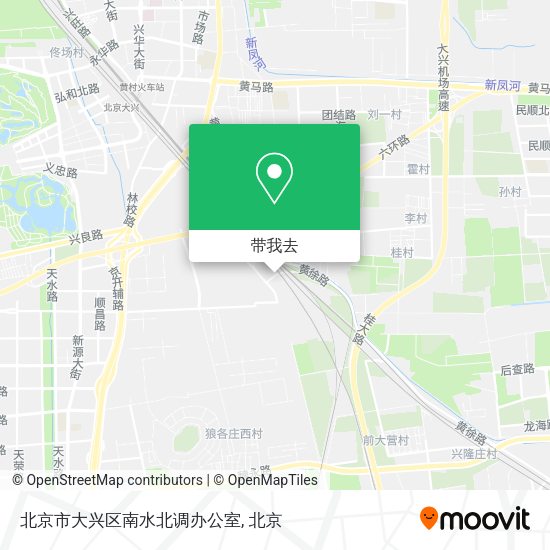 北京市大兴区南水北调办公室地图