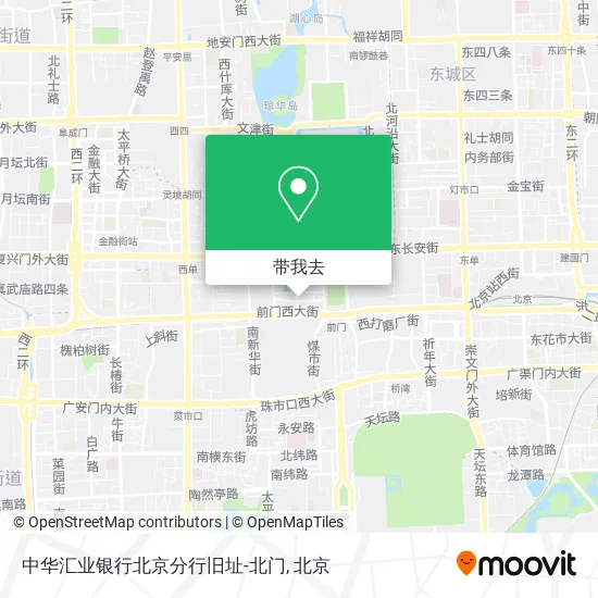 中华汇业银行北京分行旧址-北门地图