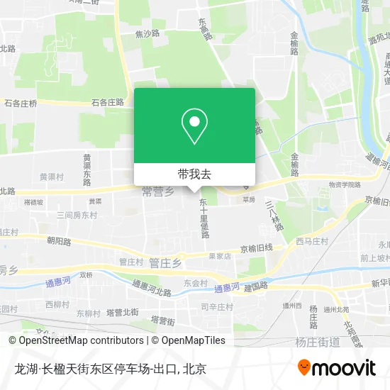 龙湖·长楹天街东区停车场-出口地图